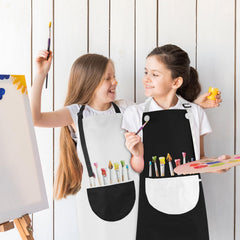Molain gray and black design apron for versatile everyday use