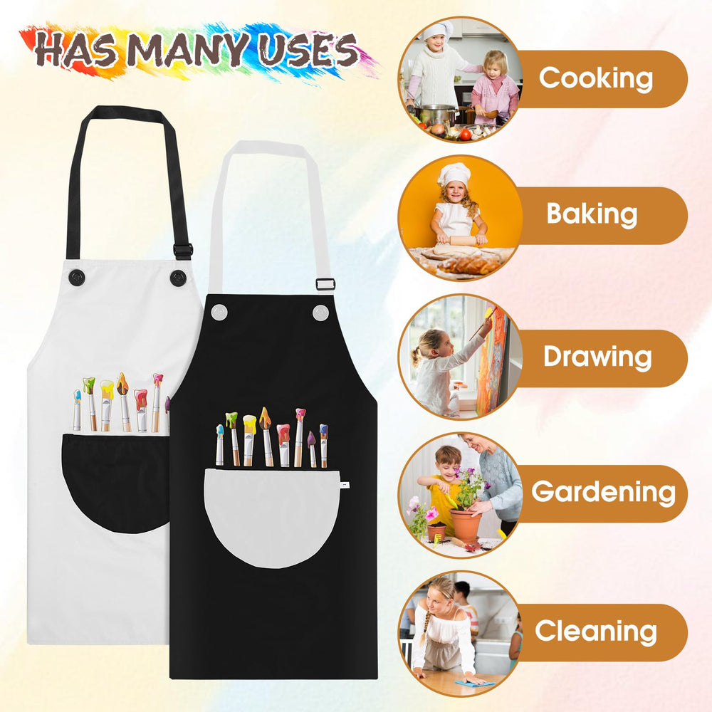 Molain versatile apron suitable for painting, baking, gardening, and crafts