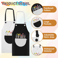 Molain kids apron with waterproof coating for spill protection during cooking