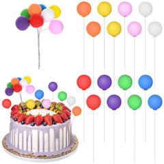 Molain rainbow balloon cake topper adds festive color to birthday cakes