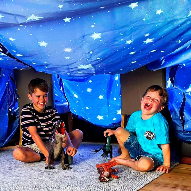 Molcey starry-night fort blankets create a cozy, imaginative play space for kids.