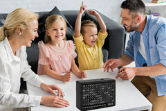 MoliDow box with dry-erase pen demonstrates easy goal tracking.