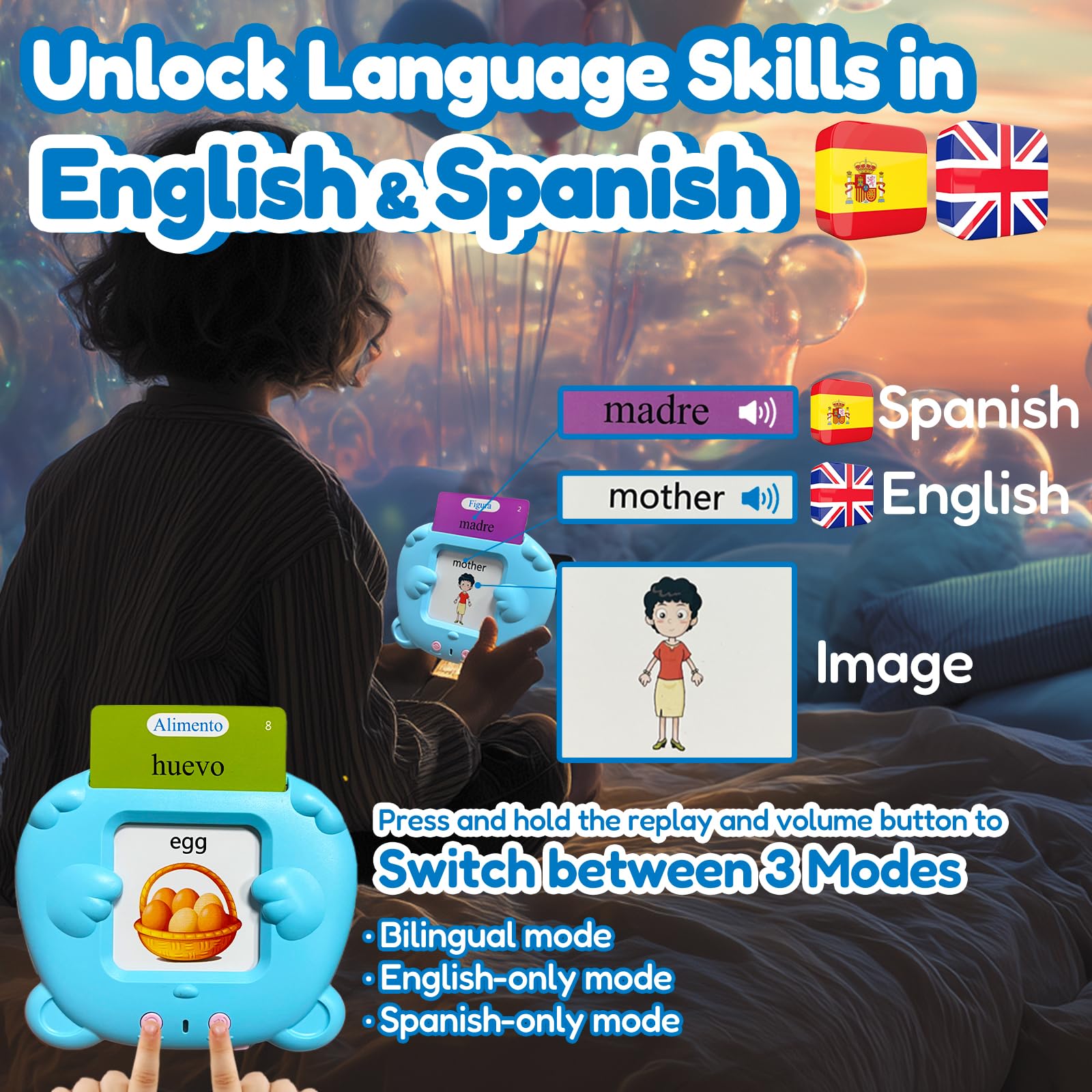 MoLingvora flash cards feature foods to expand bilingual word recognition