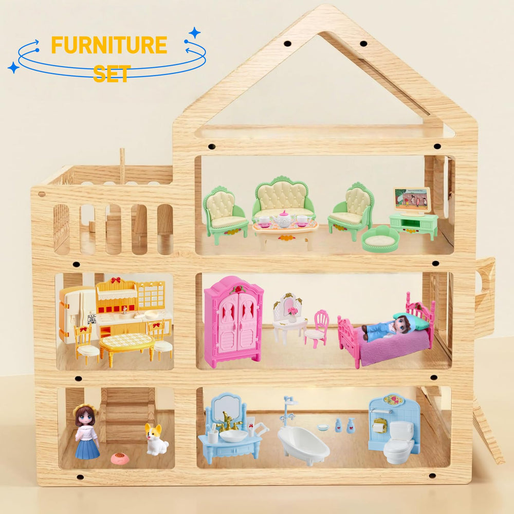 Molingxuan Princess Dollhouse bedroom set sparks bedtime rituals and decor coordination.