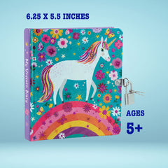 Mollybee Kids 208-page diary interior pages for doodles and notes.