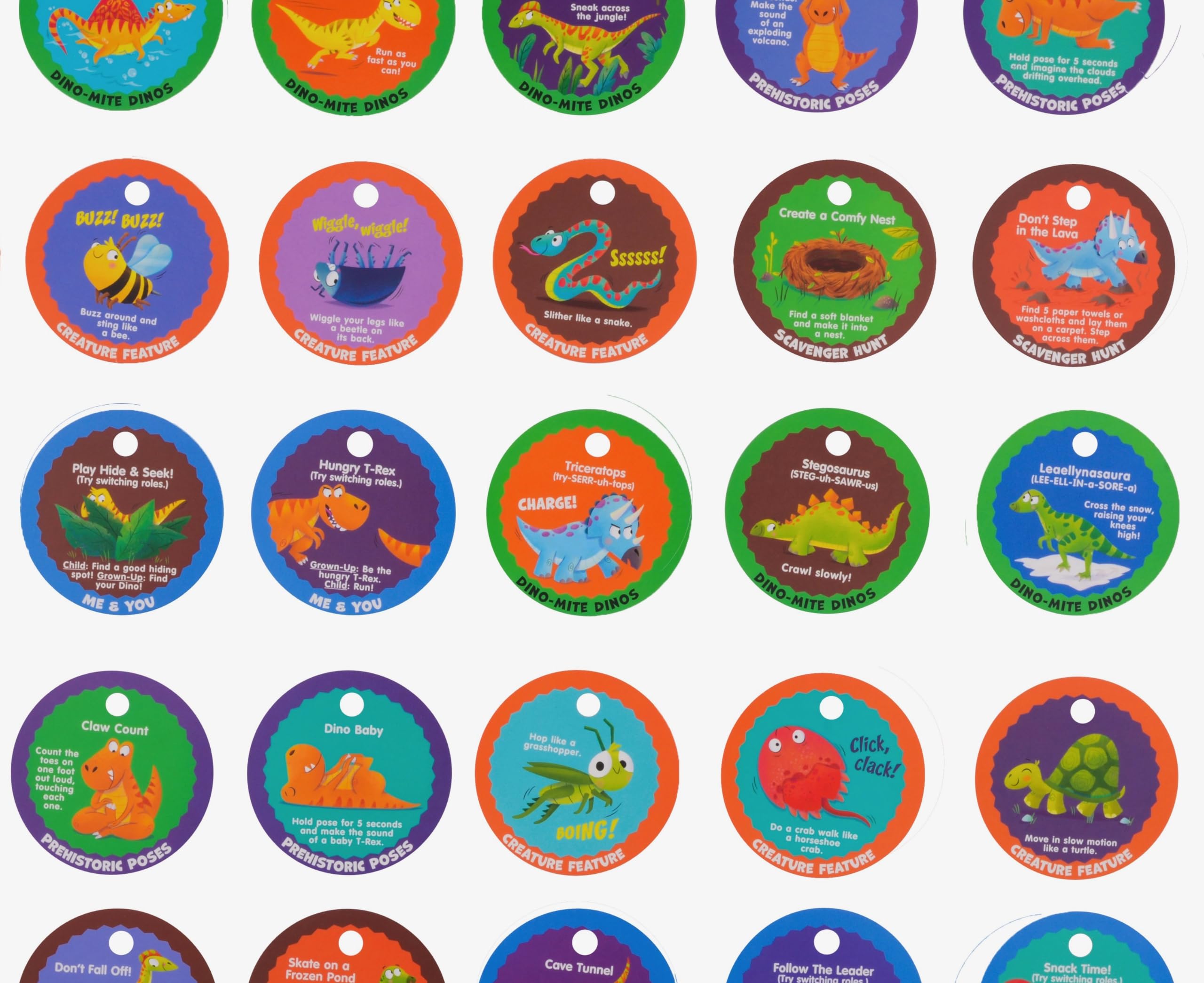 MOLLYBEE KIDS 20 double-sided cards with vibrant illustrations