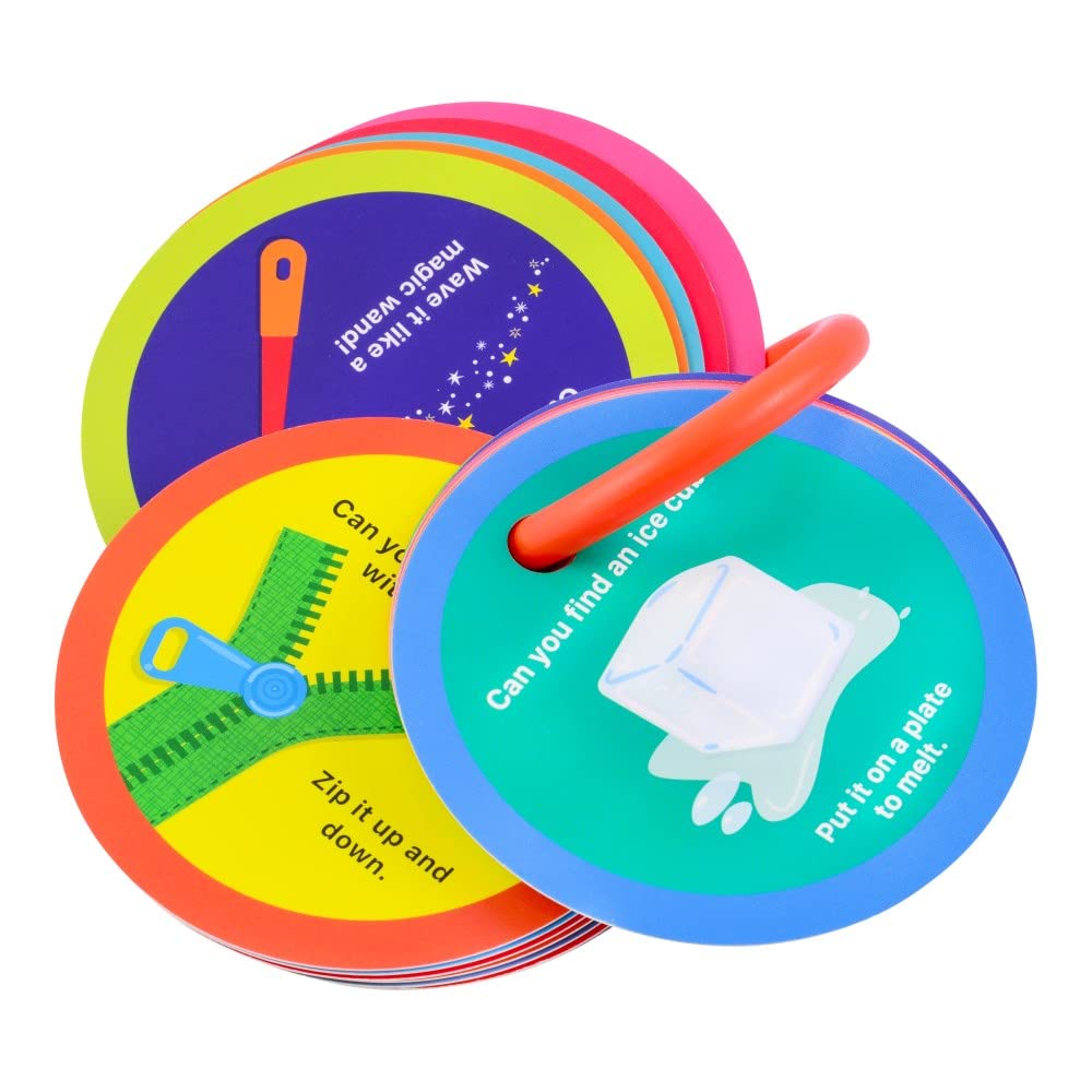 MOLLYBEE KIDS durable plastic ring keeping cards organized for on-the-go use