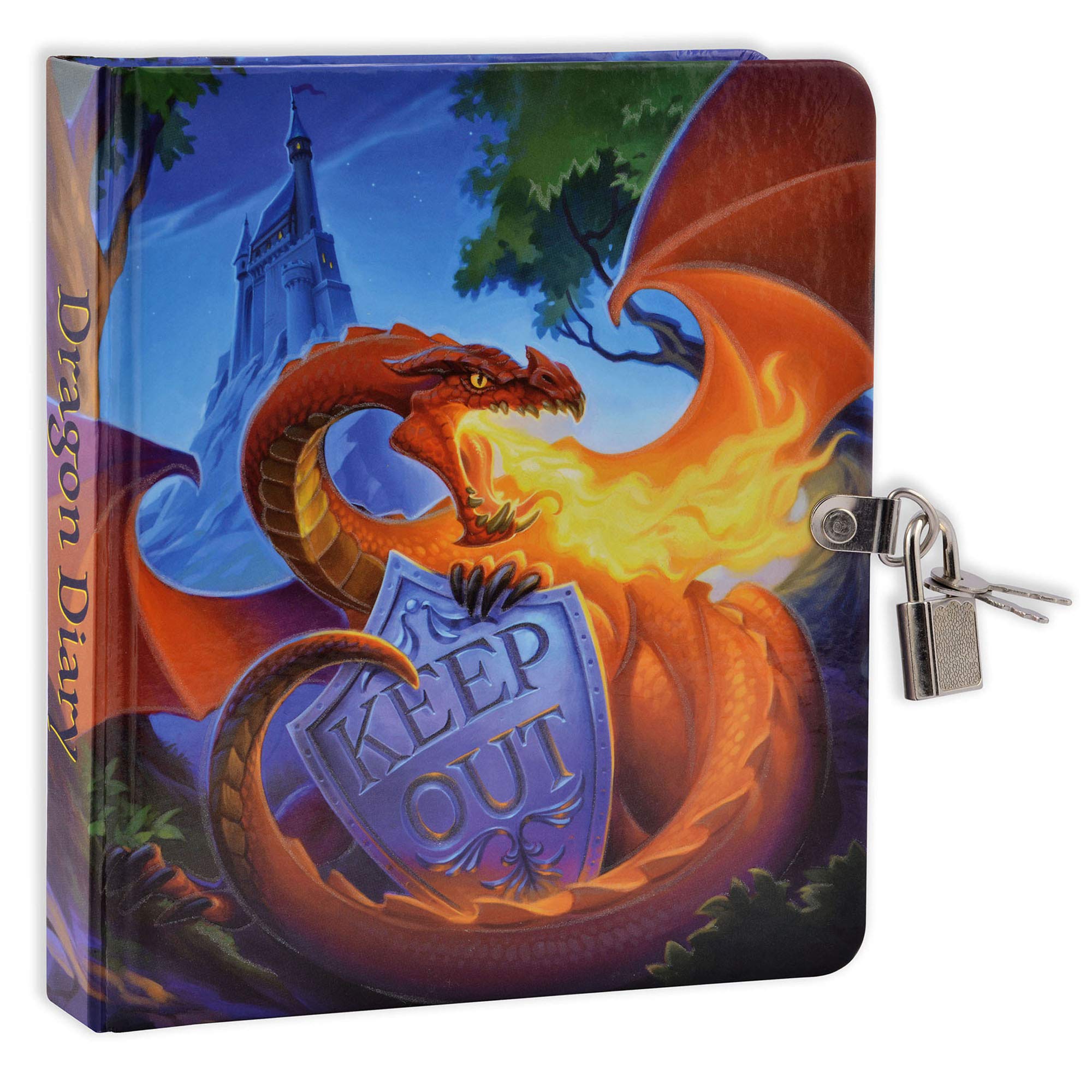 MOLLYBEE KIDS glow dragon diary cover glows at night for secret storytelling