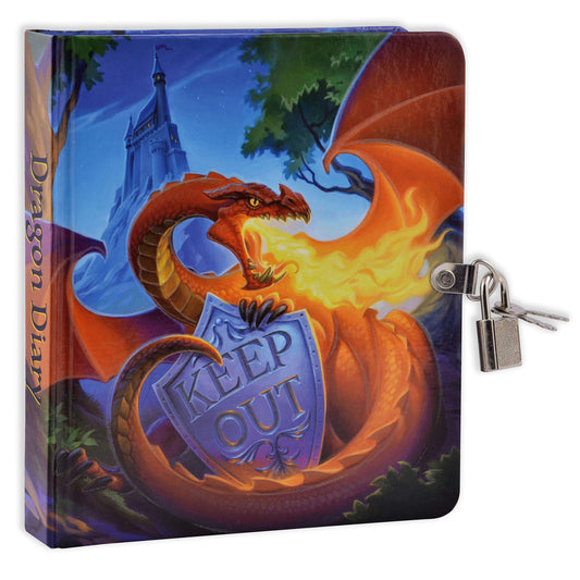 MOLLYBEE KIDS glow dragon diary cover glows at night for secret storytelling