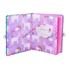 Mollybee Kids diary close-up of lock and key, encouraging personal storytelling.
