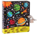 MOLLYBEE KIDS outer space diary cover with a shiny foil finish for imaginative writing.