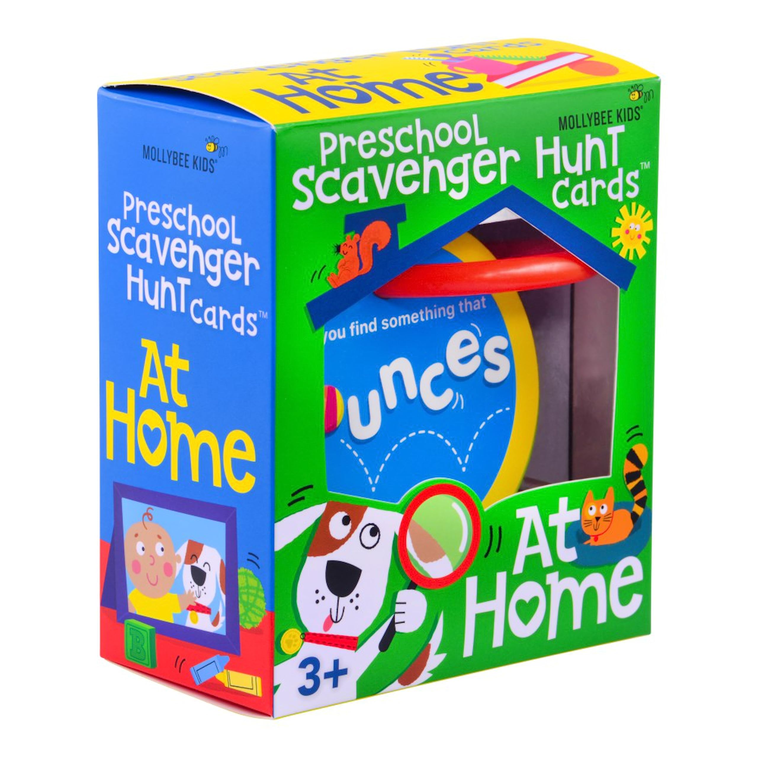 MOLLYBEE KIDS scavenger cards double-sided layout to boost toddler engagement