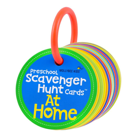 MOLLYBEE KIDS scavenger cards outdoors park-scene prompts exploration during outdoor play