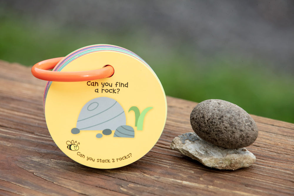 MOLLYBEE KIDS vocabulary-building prompts support language skills through practical park play.