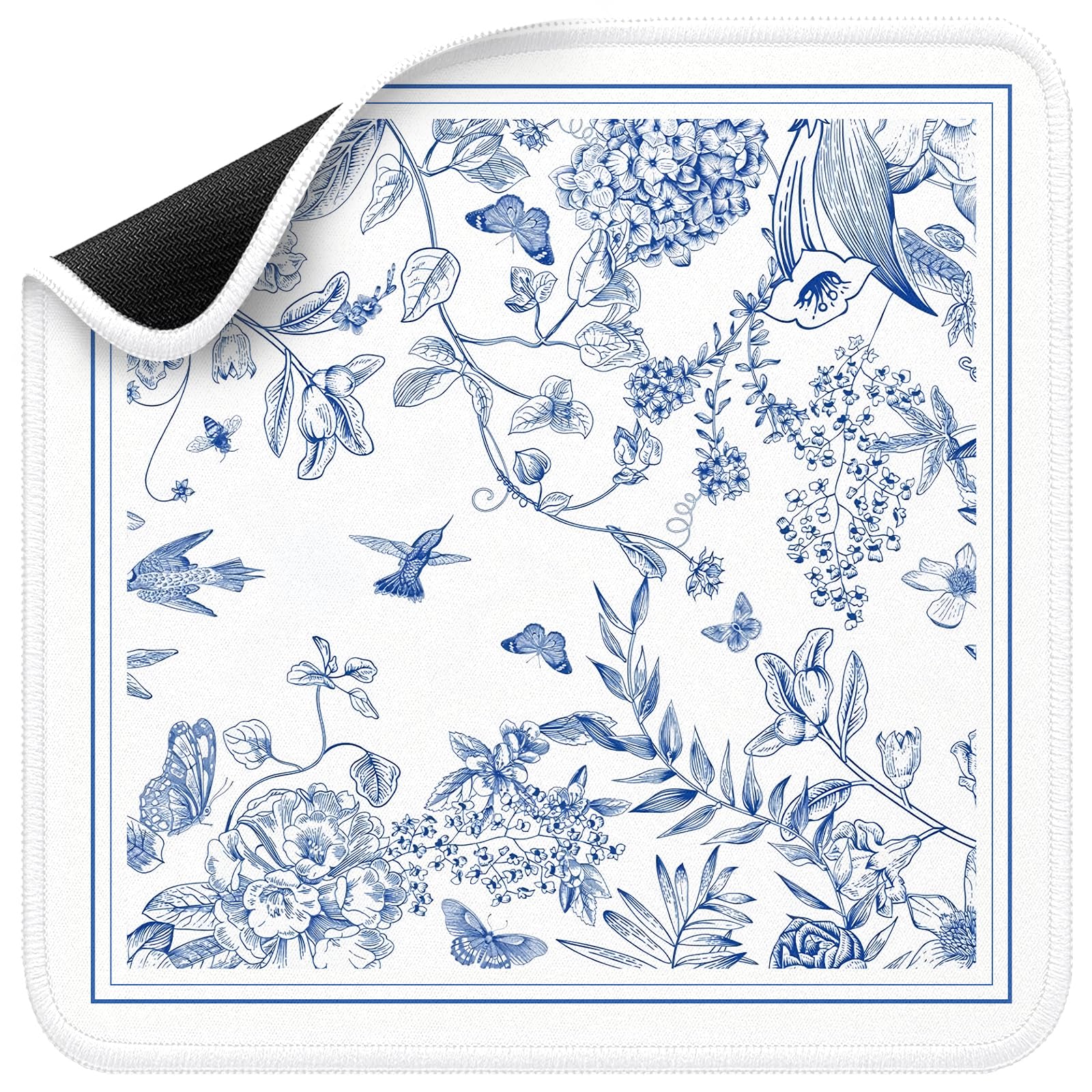 Molovsiny Mahjong Mat Blue Reverie top view shows elegant design for stylish game nights.