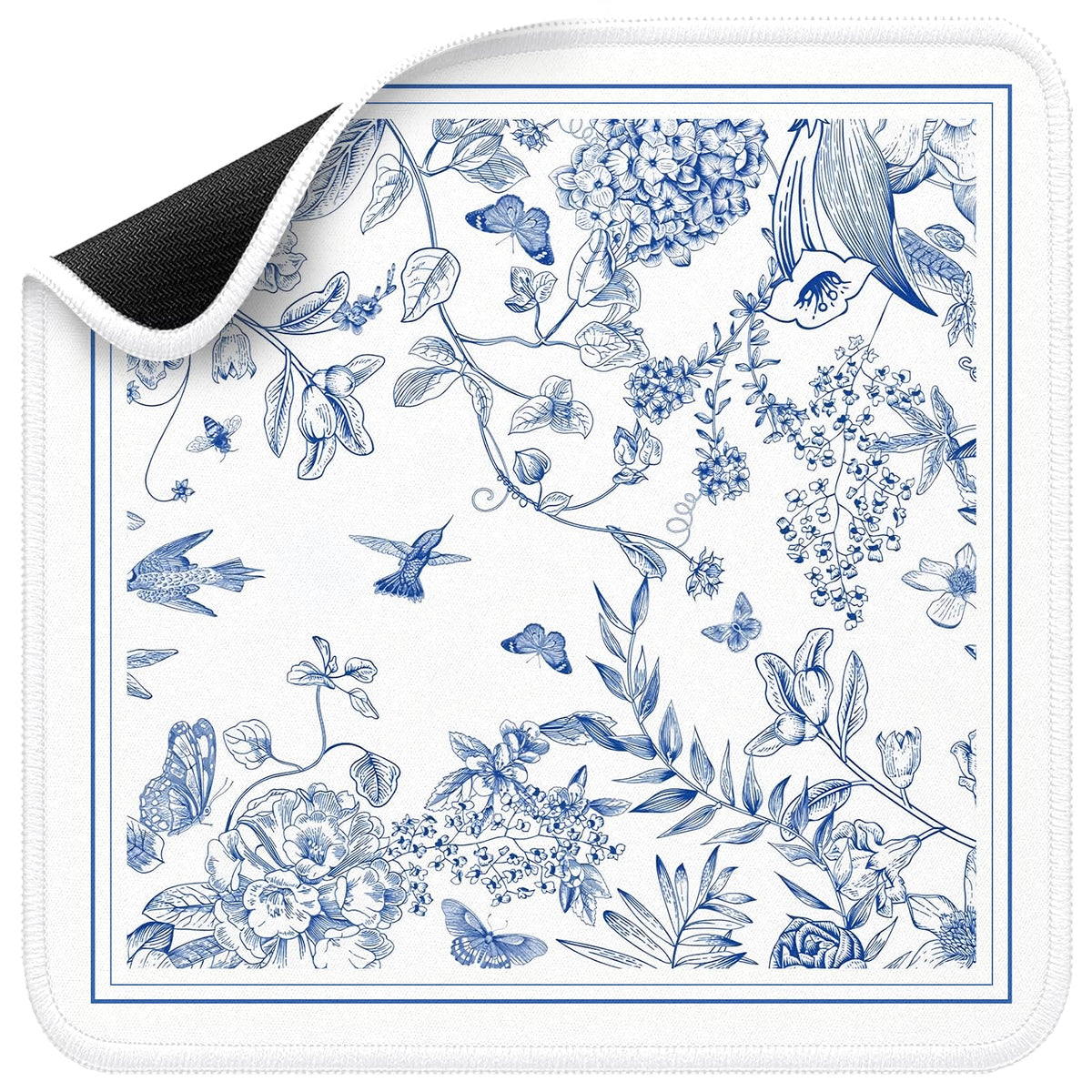 Molovsiny Mahjong Mat Blue Reverie top view shows elegant design for stylish game nights.