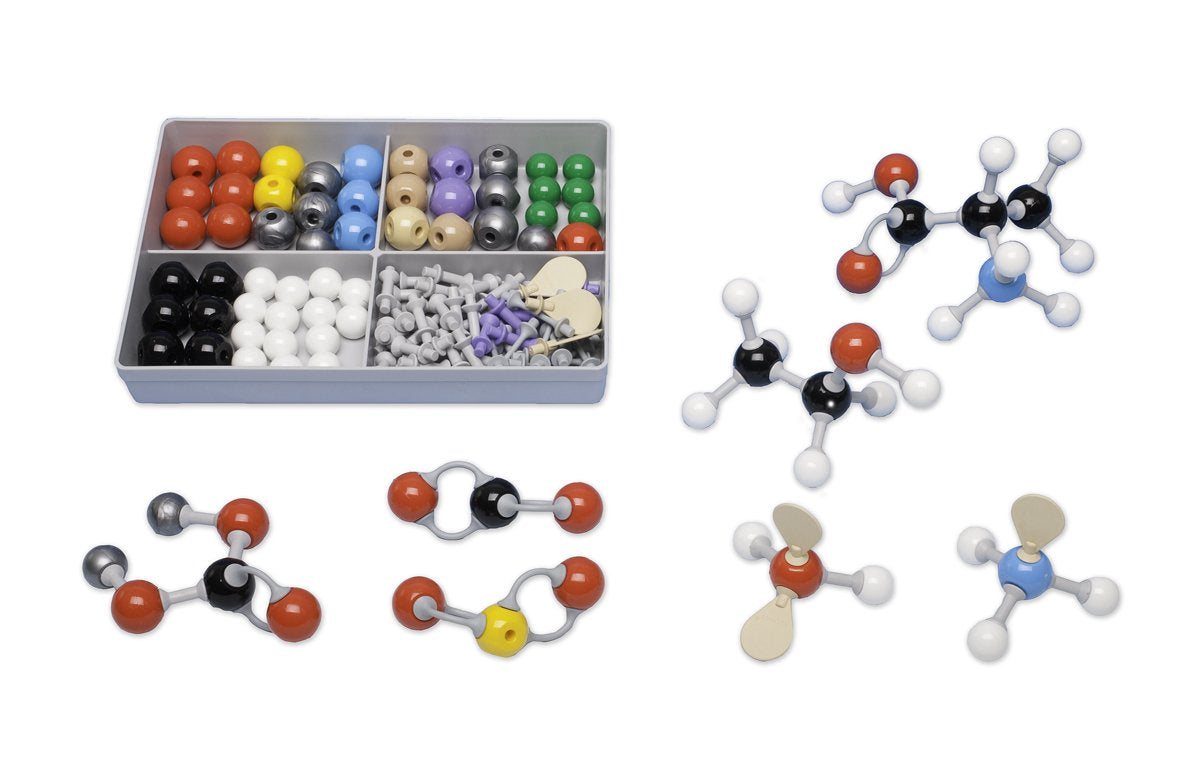 Molymod MMS-009 color-coded atom parts for hands-on chemistry model building
