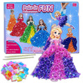 momandmyaboys poke-in-princess-art-kit foam princesses ready for vibrant gown designs and creative play.