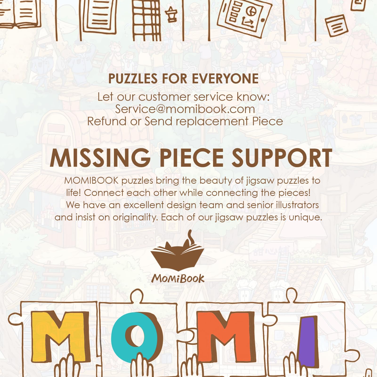 MOMIBOOK hidden M piece adds a playful discovery during solving.