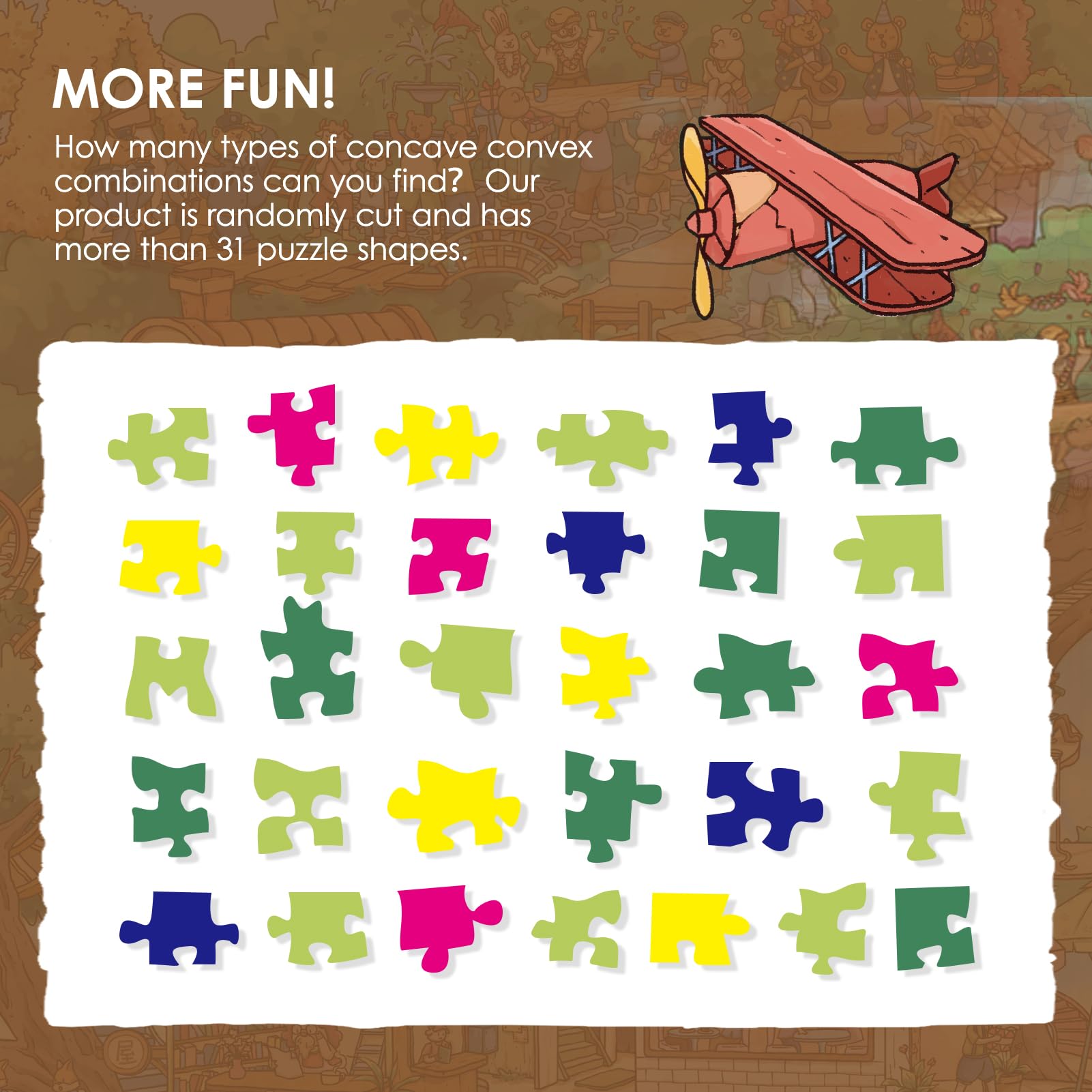 MOMIBOOK poster included provides a reference guide for the puzzle.