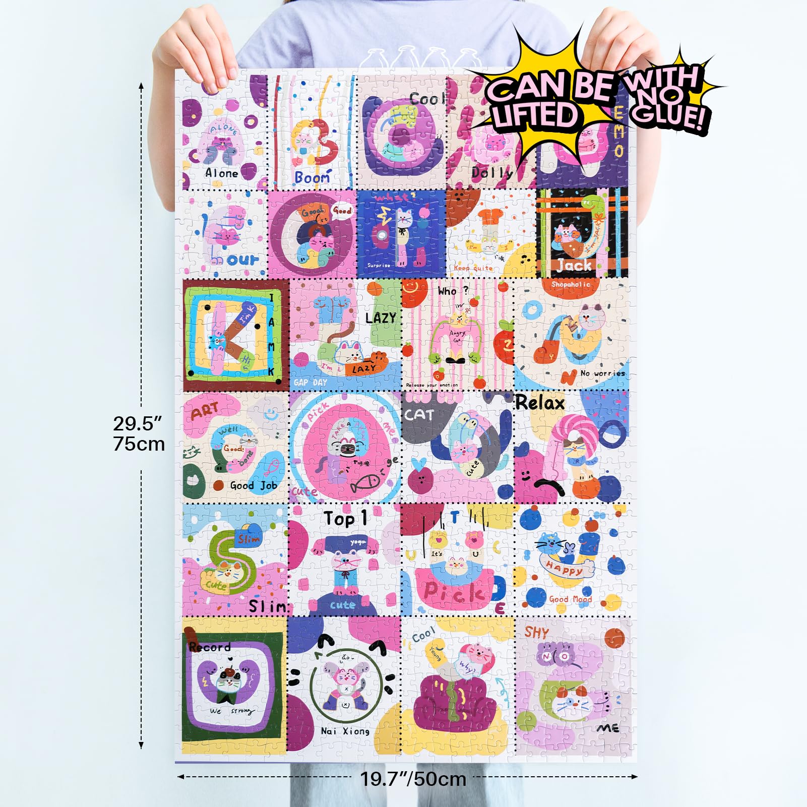 MOMIBOOK difficult challenge 1000-piece puzzle enhances concentration and family bonding