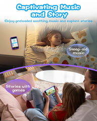 MOMILLA KDPS-1 16GB storage enables music and learning apps.