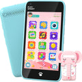Momilla Kids Phone front view shows a kid-friendly touchscreen for learning on the go.