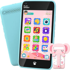 Momilla Kids Phone front view shows a kid-friendly touchscreen for learning on the go.