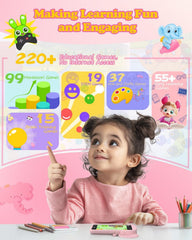 Momilla Kids Phone side profile highlights a compact, easy-to-hold design for small hands.