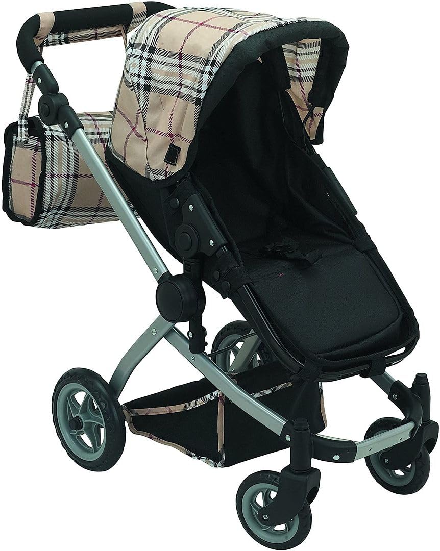 Adjustable handle accommodates different heights for comfortable pushing