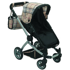 Mommy & Me Babyboo pram with diaper bag for realistic pretend outings