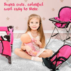 Mommy & Me storage bag keeps the 3-in-1 set organized on the go.