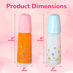 Bottles include caps for mess-free pretend feeding with dolls