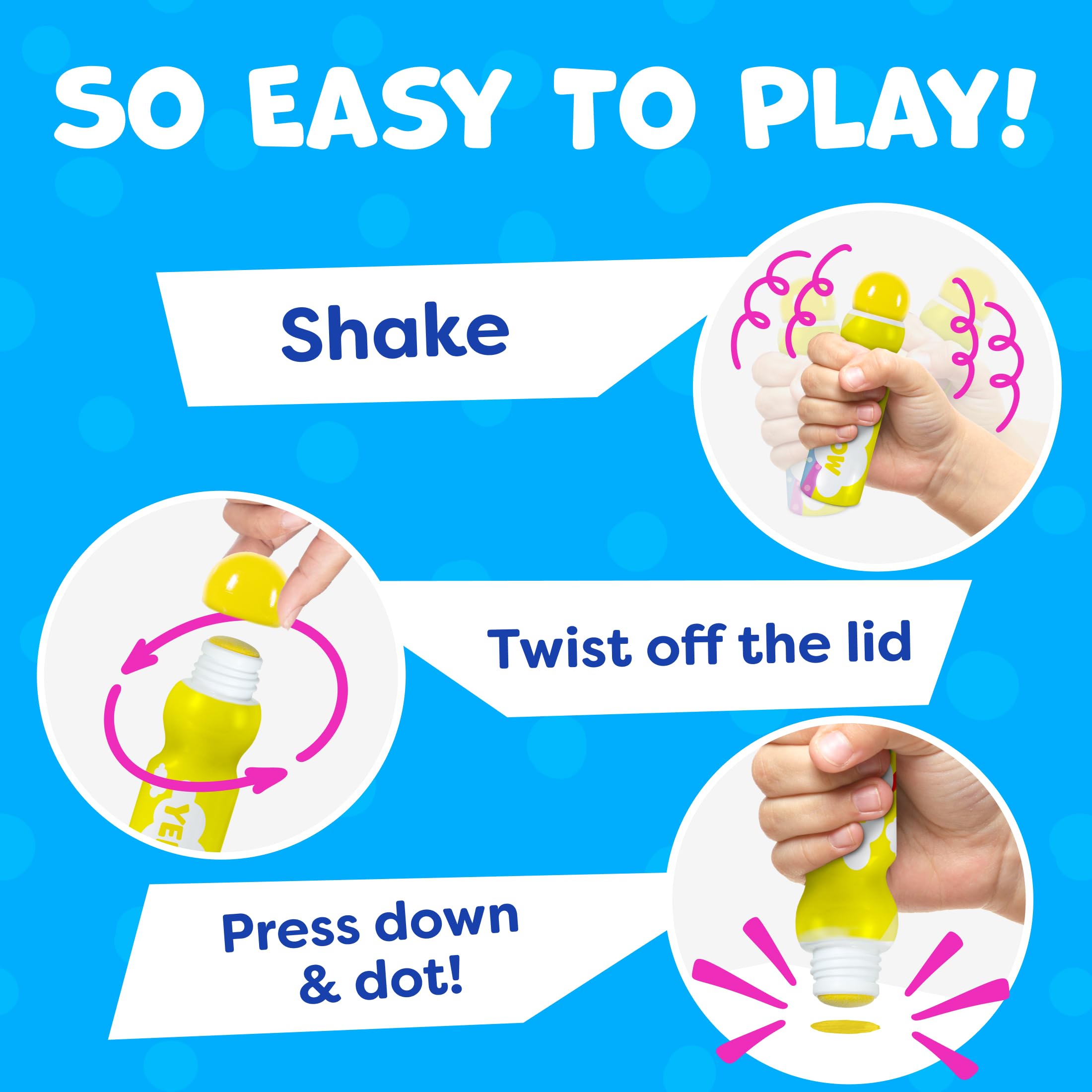 Momo & Nashi mess-free art time supports independent play.