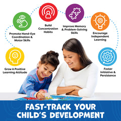 Momo & Nashi premium chipboard indicates sturdy, long-lasting educational tool.
