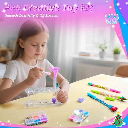 MOMUSE glitter pens with colorful sequins spark imagination during DIY craft time