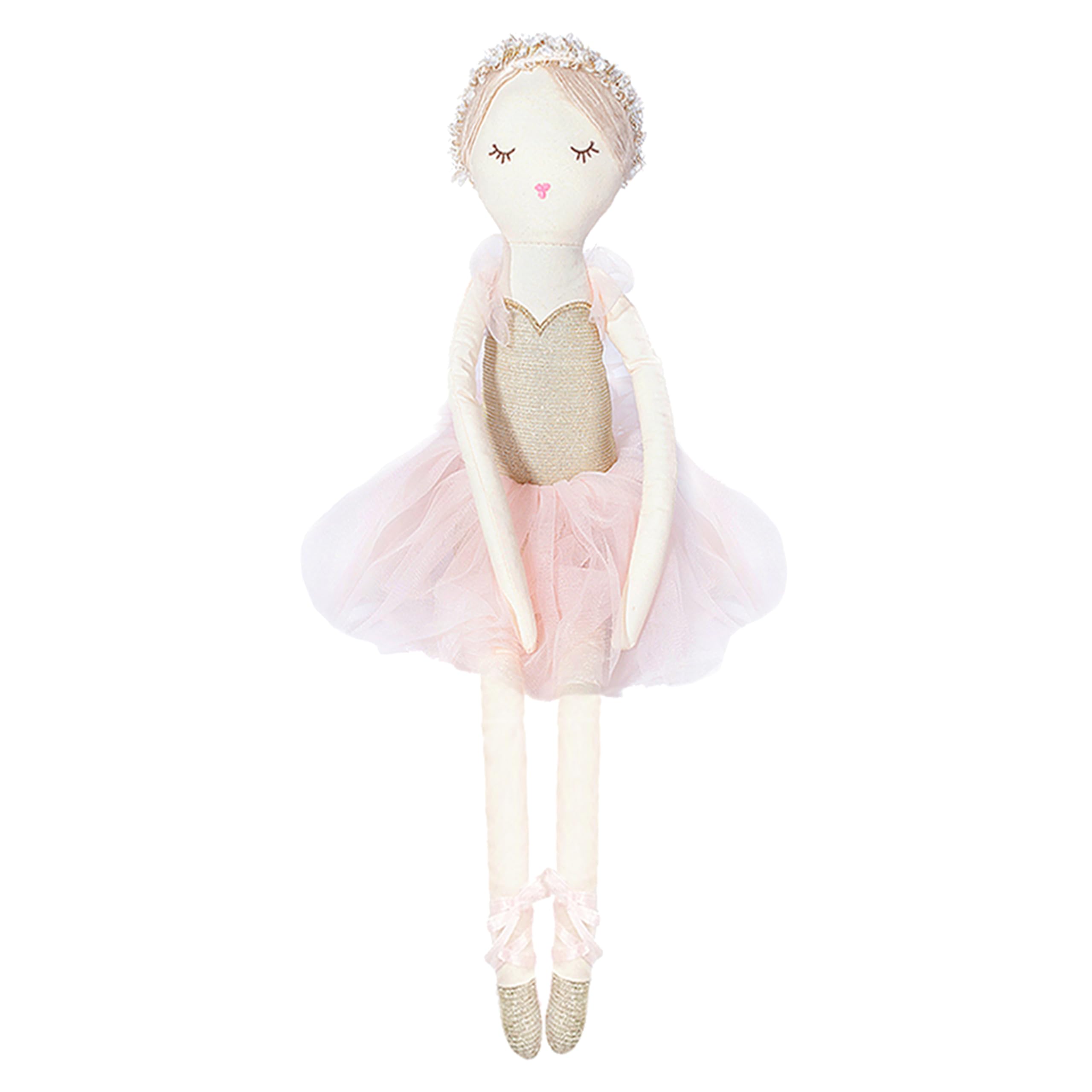 MON AMI Ballerina doll front view showcasing soft plush for comforting play.