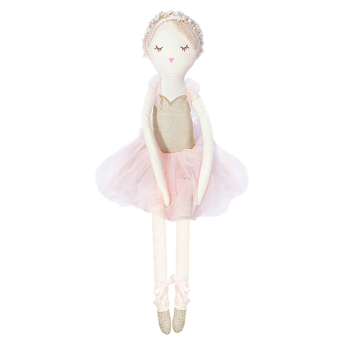 MON AMI Ballerina doll front view showcasing soft plush for comforting play.
