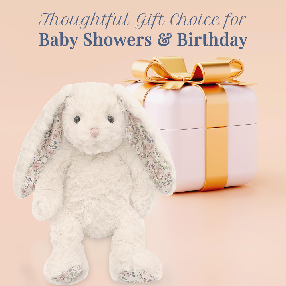 MON AMI Faith bunny makes a thoughtful Easter or baby gift.