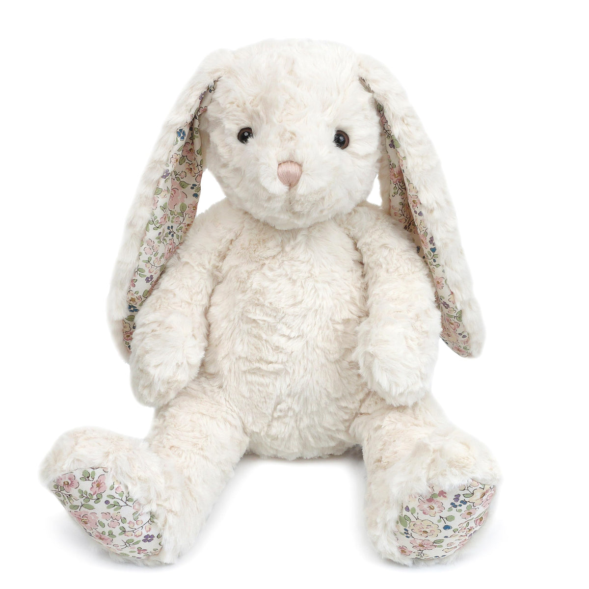 MON AMI Faith Bunny large plush with cream fur for cuddling and decorative nursery presence
