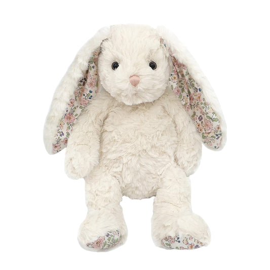MON AMI Faith bunny close-up of soft fabric for cuddling and display.