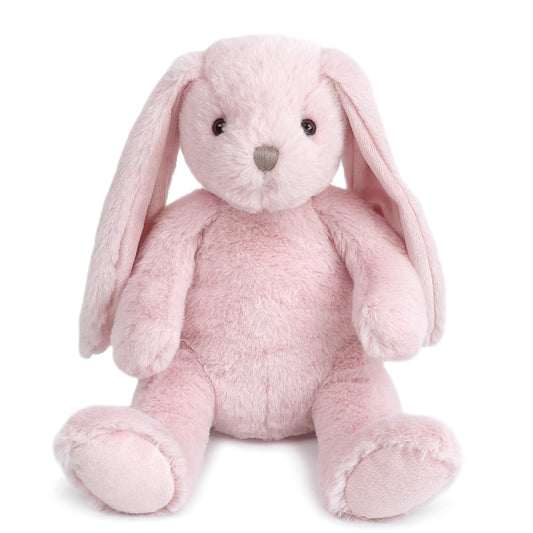 MON AMI Rosie the Bunny plush, pink 13-inch cuddle buddy for nursery decor.