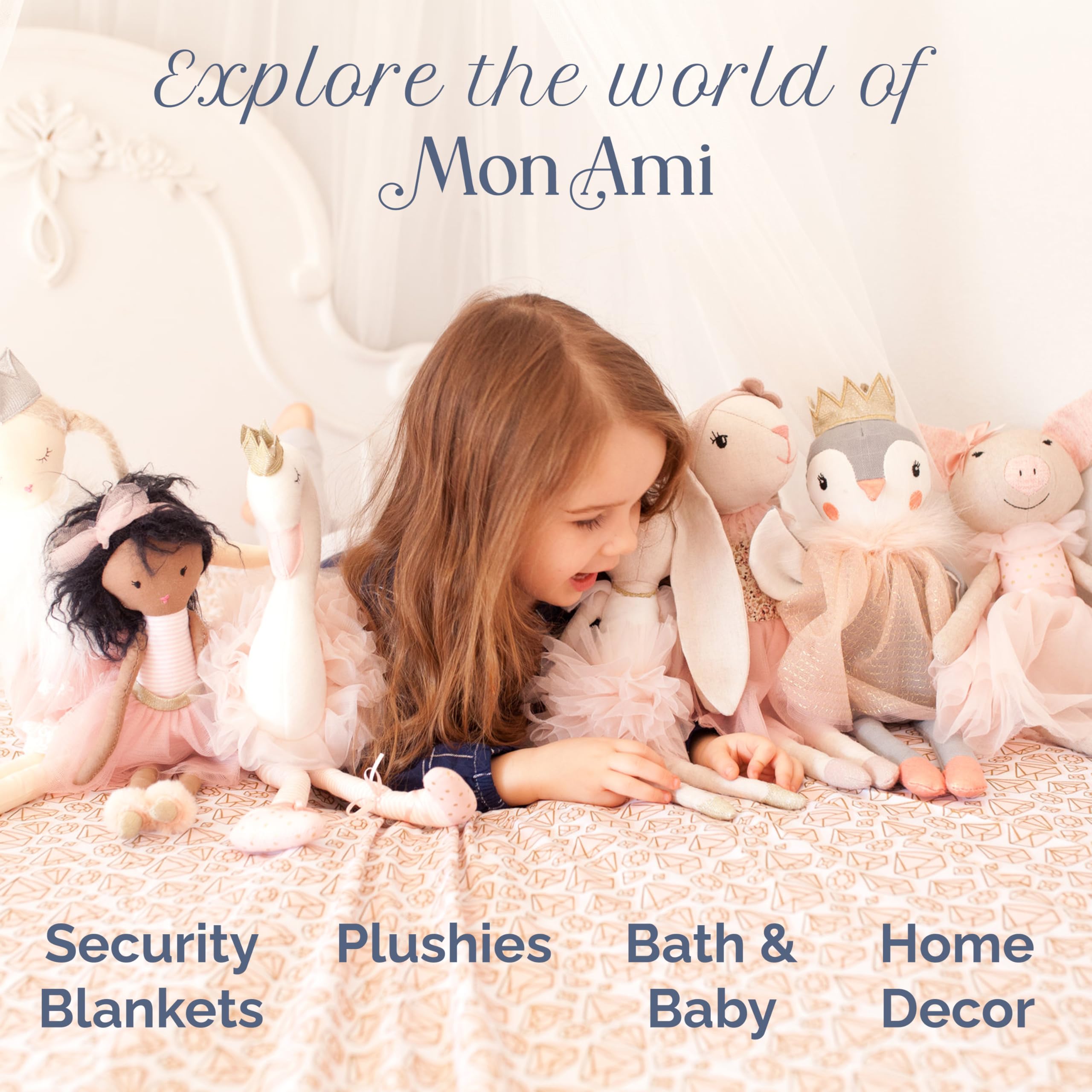 MON AMI Sterling Bunny care includes simple spot cleaning.