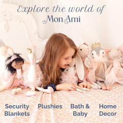 MON AMI Sterling Bunny care includes simple spot cleaning.