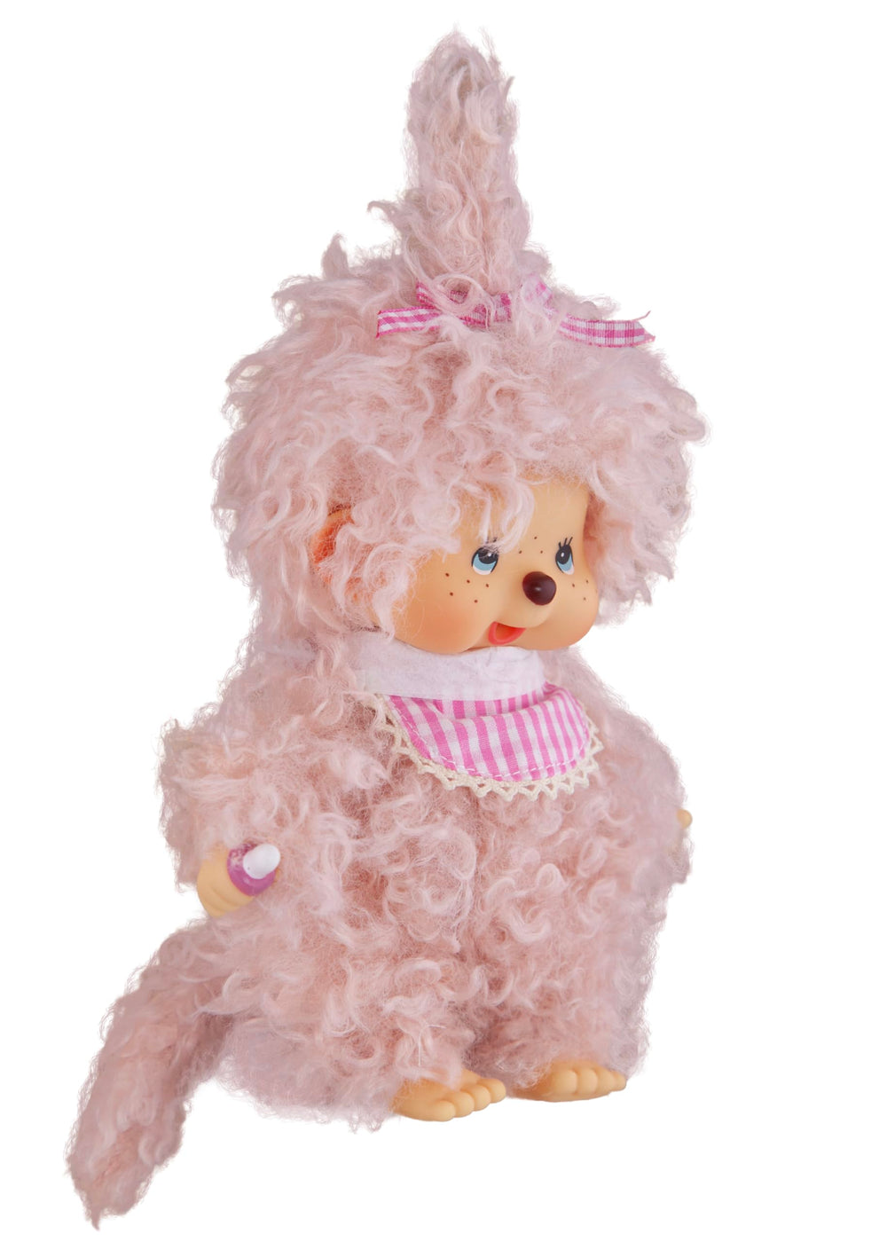Monchhichi surface washable plush for easy care and maintenance.