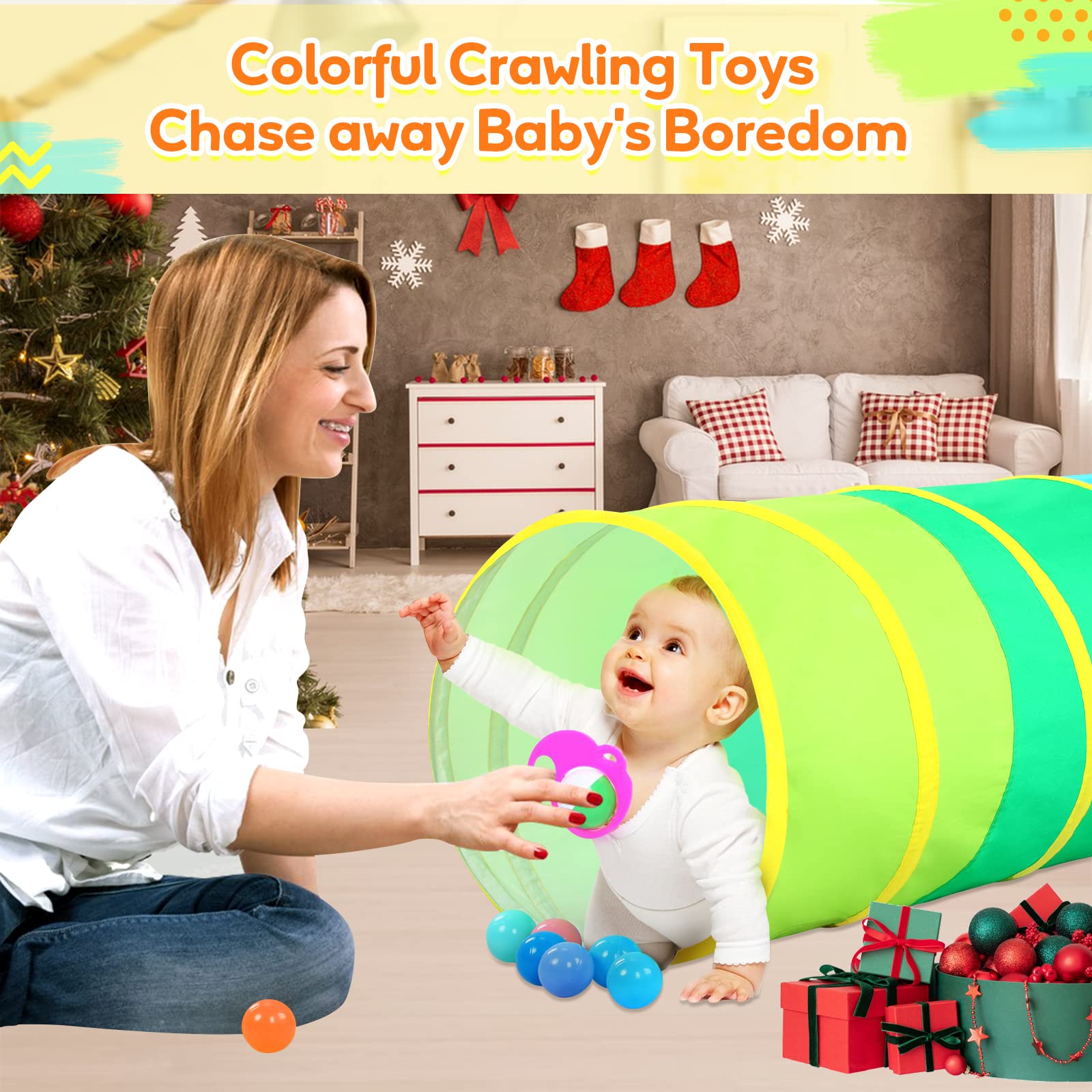 Moncoland tunnel child peekaboo invites interactive playtime.