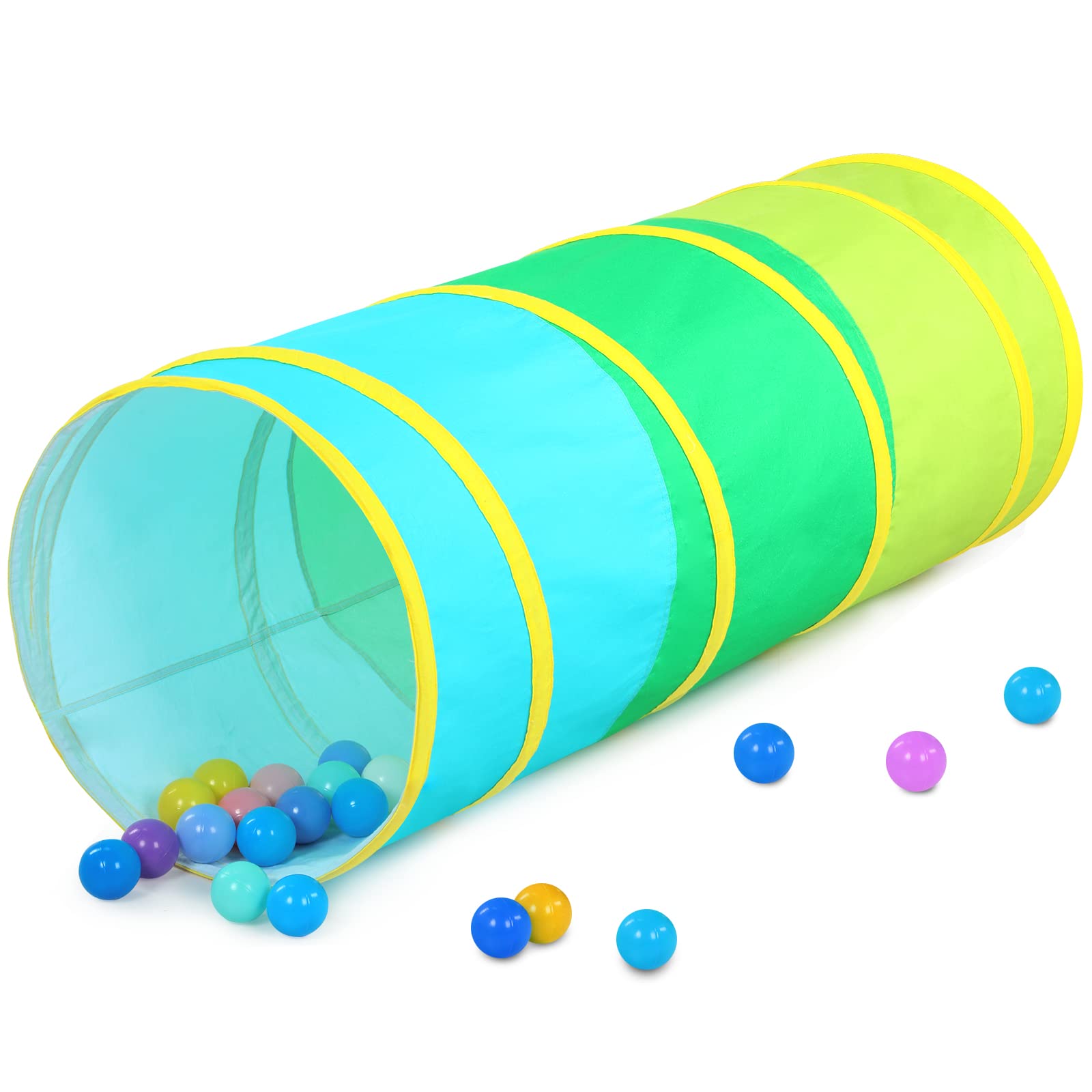 Moncoland tunnel fabric close-up shows soft organic cotton for gentle play.