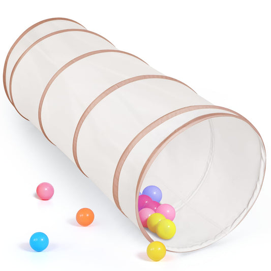 Moncoland play tunnel pop-up setup for quick indoor fun