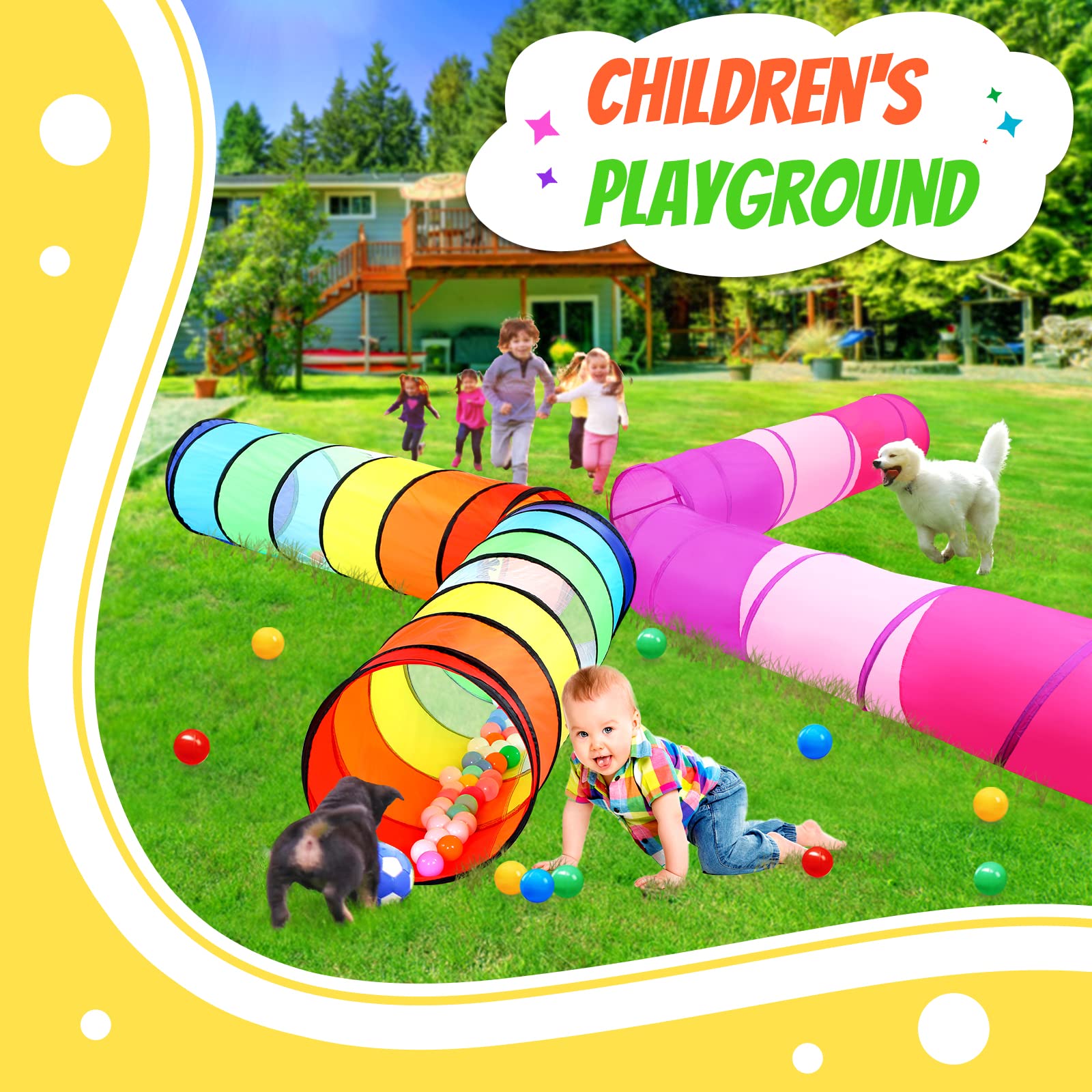 Moncoland tunnel gift-ready packaging highlights a ready-crafted playset