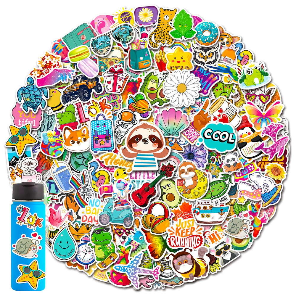 MonEnfance water bottle stickers decorate bottles with waterproof, fade-resistant colors.